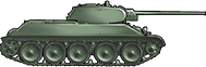 Sideview of T-34/57